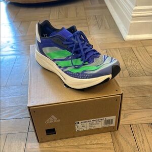 Adidas Adizero Adios Pro 2 Running Shoes - Blue and Green